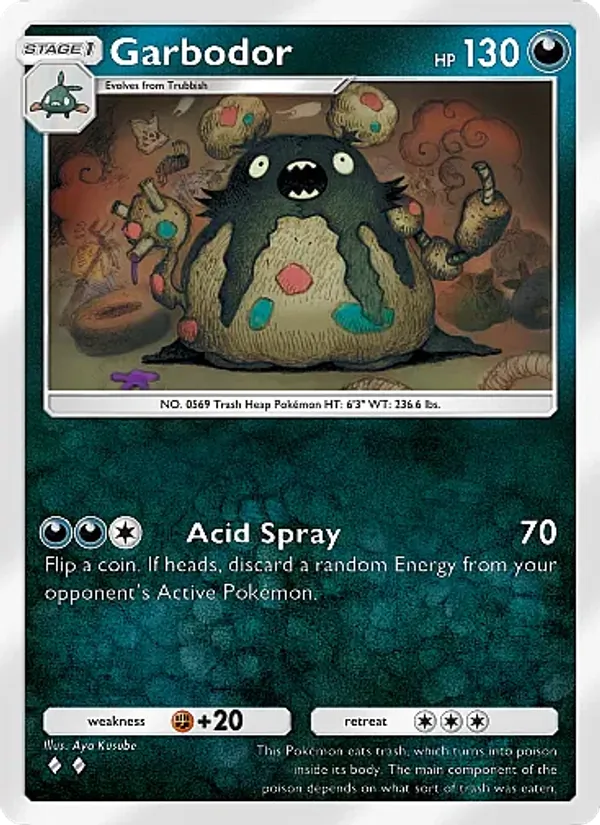 Garbodor — Crimson Blaze #050 (Pokémon TCG card)