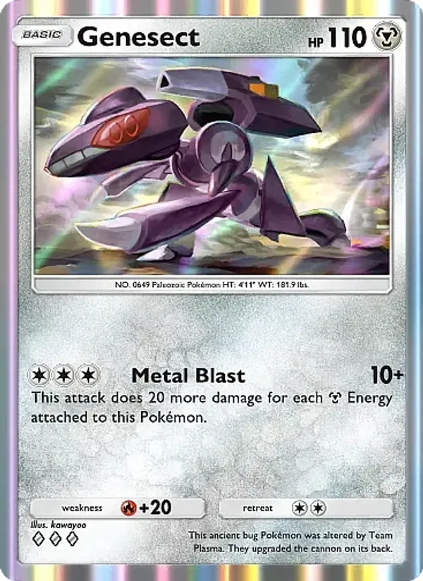Genesect — Crimson Blaze #054 (Pokémon TCG card)