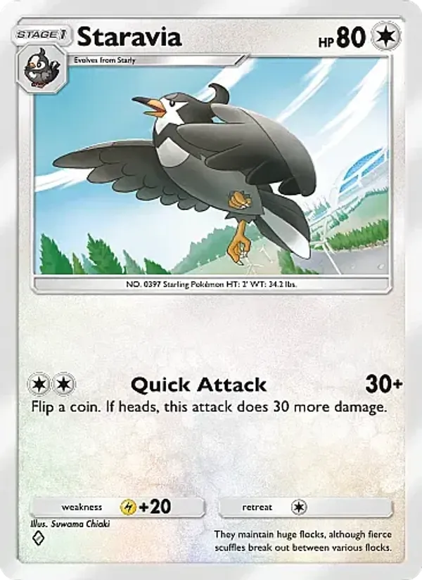 Staravia — Crimson Blaze #060 (Pokémon TCG card)