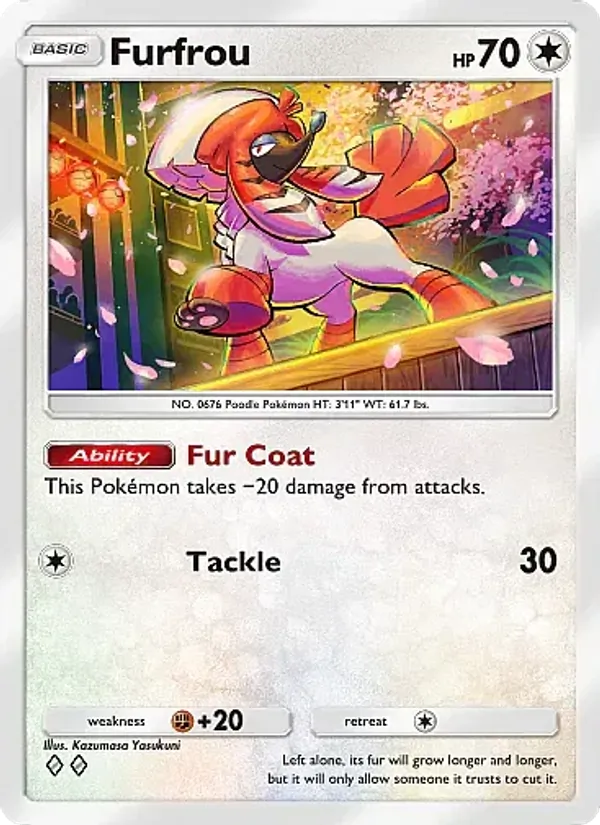Furfrou — Crimson Blaze #065 (Pokémon TCG card)