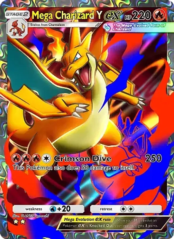 Mega Charizard Y ex — Crimson Blaze #077 (Pokémon TCG card)