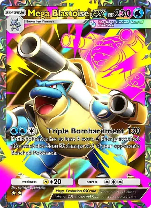 Mega Blastoise ex — Crimson Blaze #078 (Pokémon TCG card)