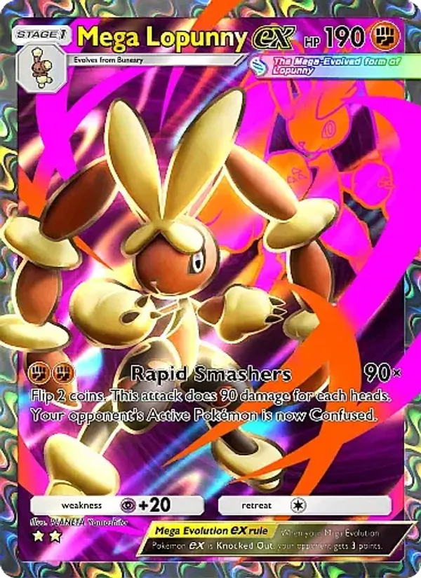 Mega Lopunny ex — Crimson Blaze #079 (Pokémon TCG card)