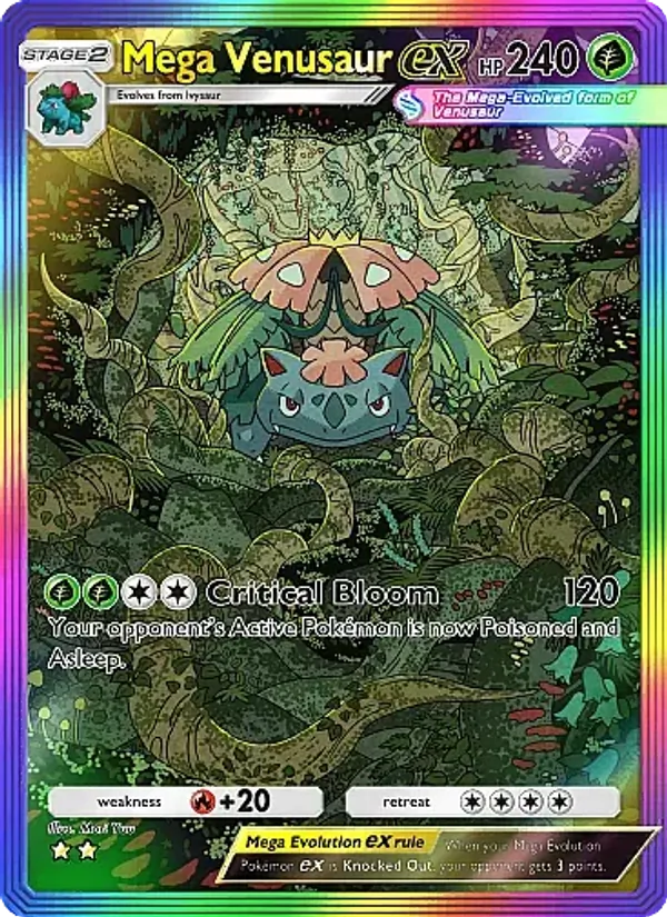 Mega Venusaur ex — Crimson Blaze #083 (Pokémon TCG card)