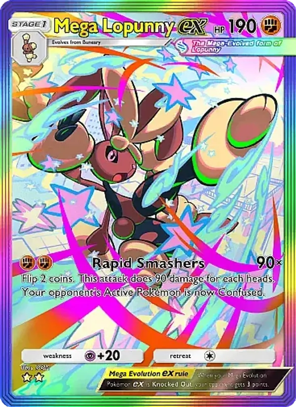 Mega Lopunny ex — Crimson Blaze #085 (Pokémon TCG card)