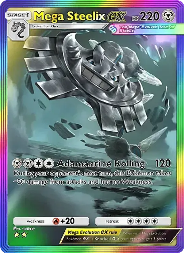 Mega Steelix ex — Crimson Blaze #086 (Pokémon TCG card)