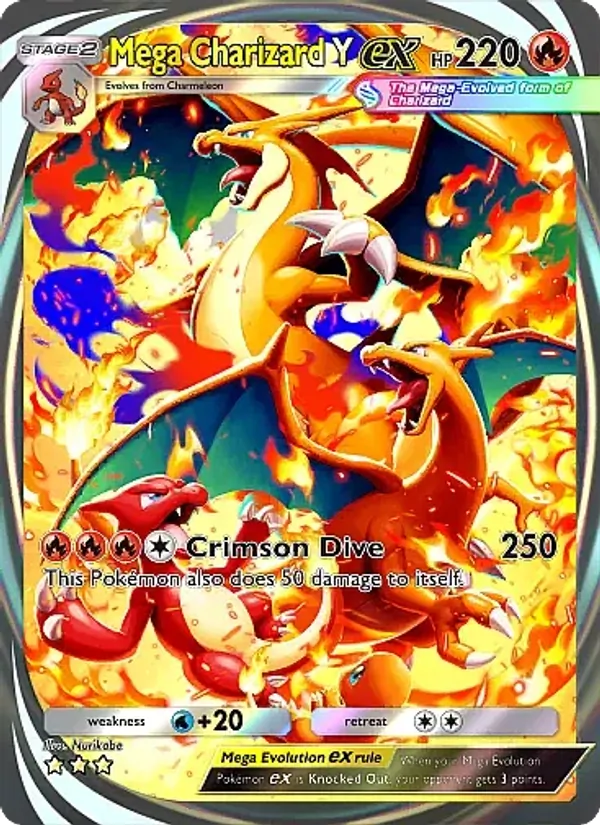 Mega Charizard Y ex — Crimson Blaze #087 (Pokémon TCG card)