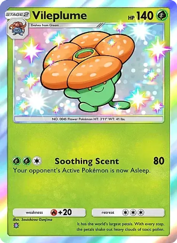 Vileplume — Crimson Blaze #090 (Pokémon TCG card)