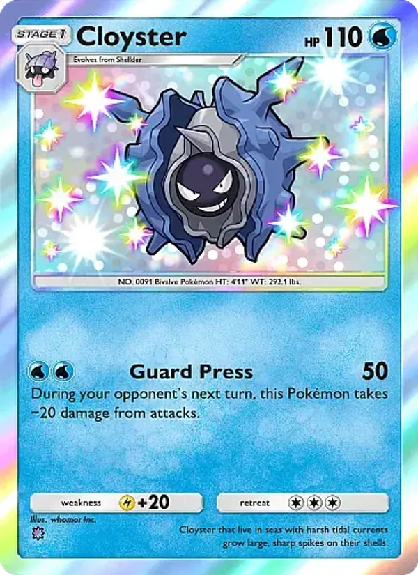 Cloyster — Crimson Blaze #093 (Pokémon TCG card)