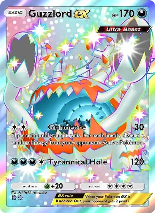 Guzzlord ex — Crimson Blaze #100 (Pokémon TCG card)