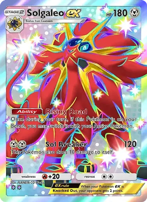 Solgaleo ex — Crimson Blaze #101 (Pokémon TCG card)
