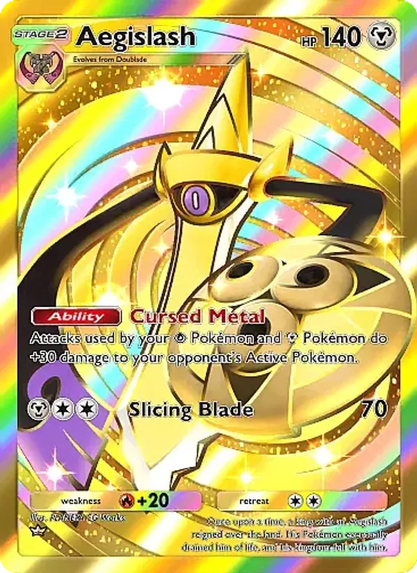 Aegislash — Crimson Blaze #102 (Pokémon TCG card)