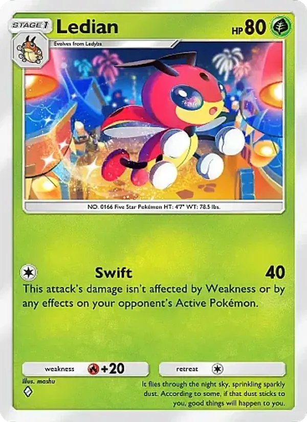 Ledian — Fantastical Parade #002 (Pokémon TCG card)