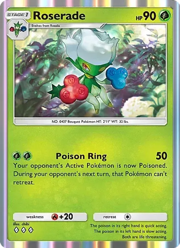 Roserade — Fantastical Parade #005 (Pokémon TCG card)