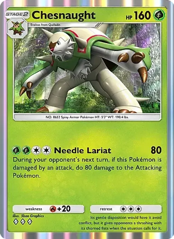 Chesnaught — Fantastical Parade #010 (Pokémon TCG card)