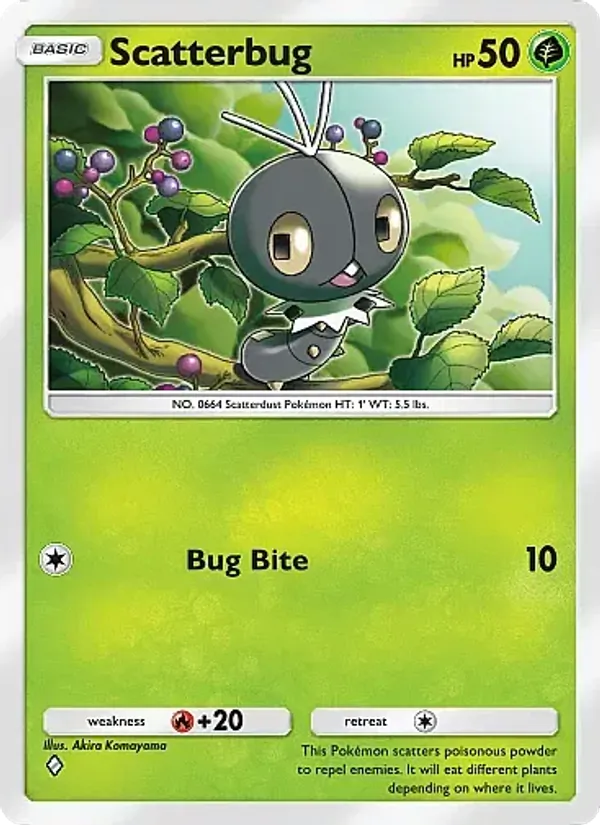 Scatterbug — Fantastical Parade #011 (Pokémon TCG card)