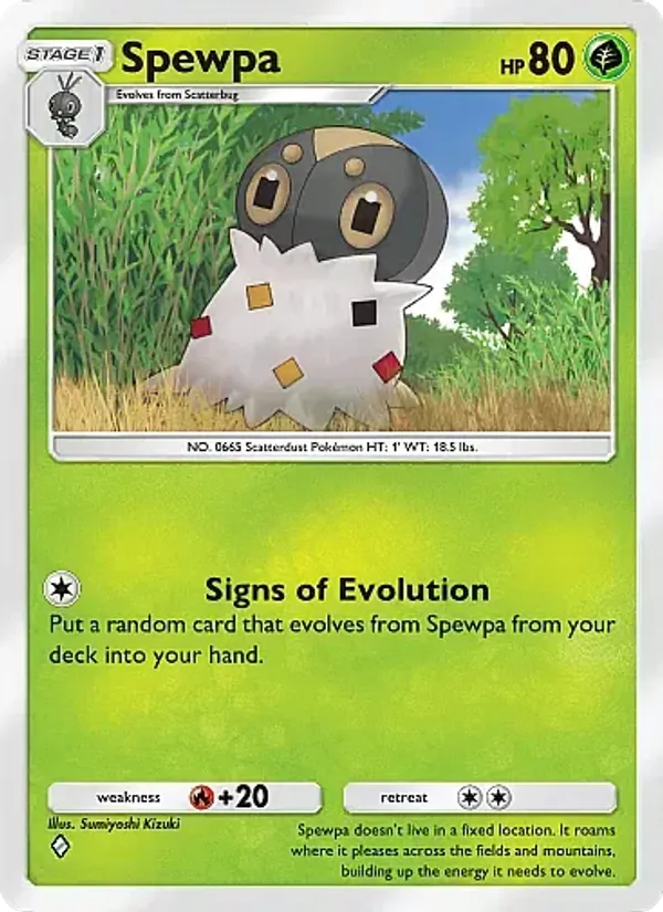 Spewpa — Fantastical Parade #012 (Pokémon TCG card)