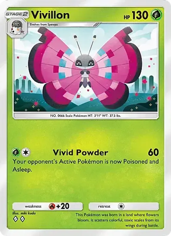 Vivillon — Fantastical Parade #013 (Pokémon TCG card)