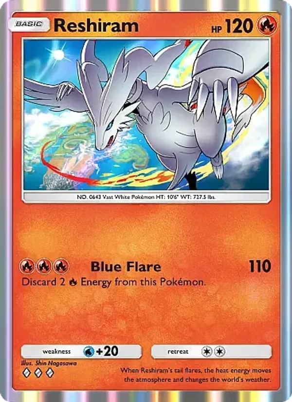 Reshiram — Fantastical Parade #019 (Pokémon TCG card)