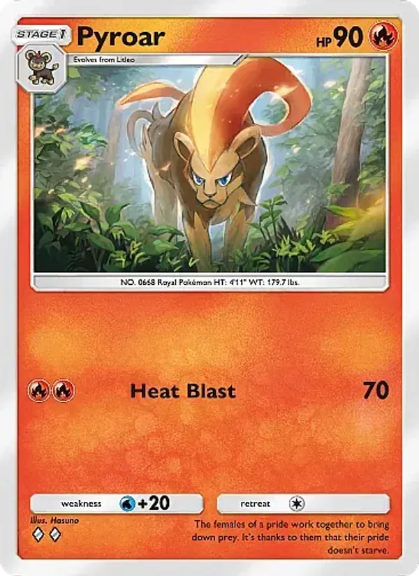 Pyroar — Fantastical Parade #021 (Pokémon TCG card)