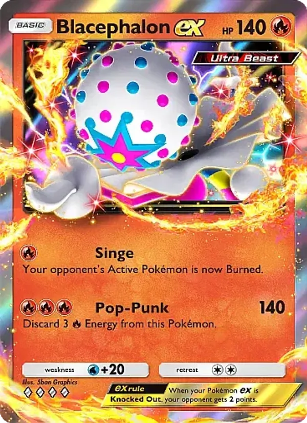 Blacephalon ex — Fantastical Parade #023 (Pokémon TCG card)