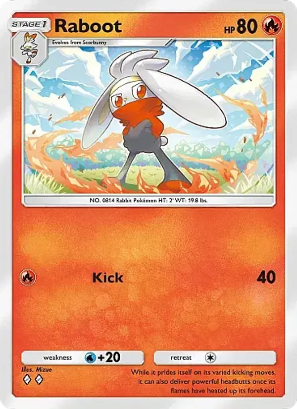 Raboot — Fantastical Parade #025 (Pokémon TCG card)