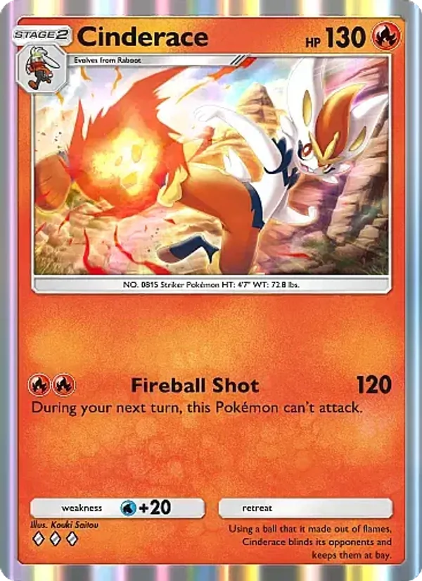 Cinderace — Fantastical Parade #026 (Pokémon TCG card)
