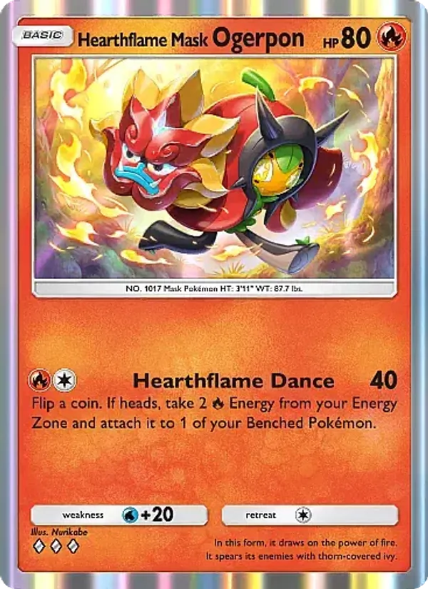 Hearthflame Mask Ogerpon — Fantastical Parade #027 (Pokémon TCG card)