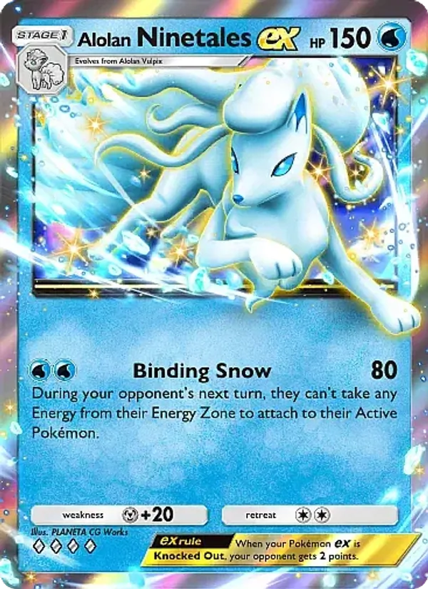 Alolan Ninetales ex — Fantastical Parade #029 (Pokémon TCG card)