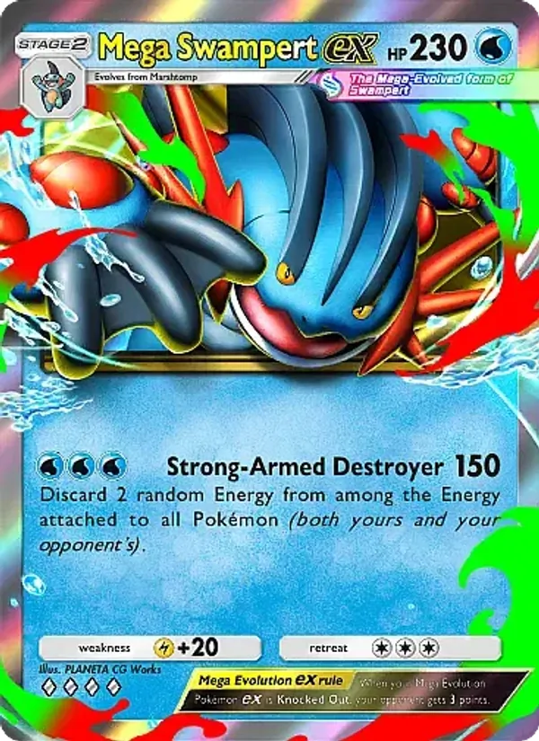 Mega Swampert ex — Fantastical Parade #036 (Pokémon TCG card)