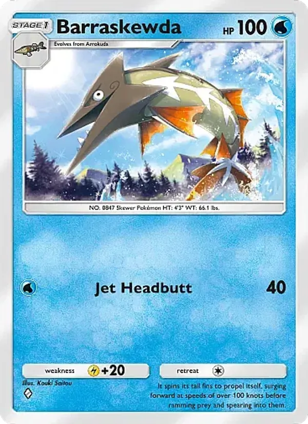 Barraskewda — Fantastical Parade #047 (Pokémon TCG card)