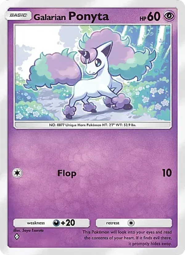 Galarian Ponyta — Fantastical Parade #058 (Pokémon TCG card)