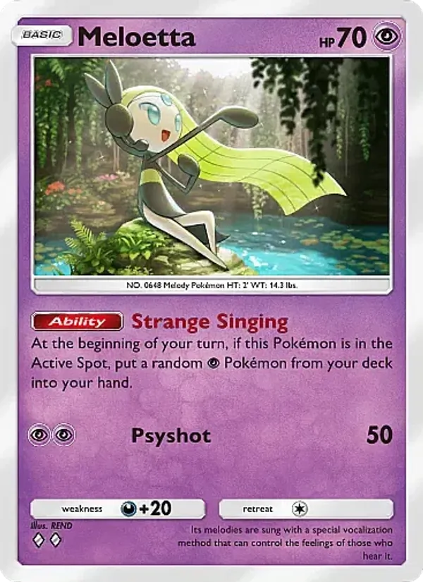 Meloetta — Fantastical Parade #070 (Pokémon TCG card)