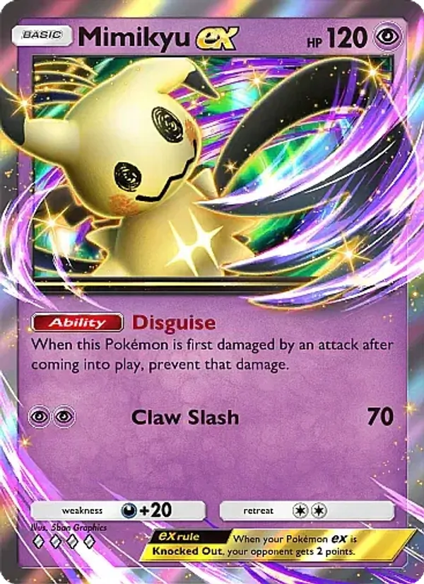 Mimikyu ex — Fantastical Parade #073 (Pokémon TCG card)