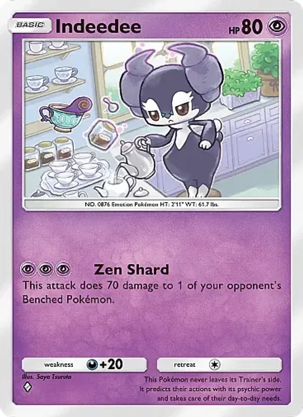 Indeedee — Fantastical Parade #076 (Pokémon TCG card)