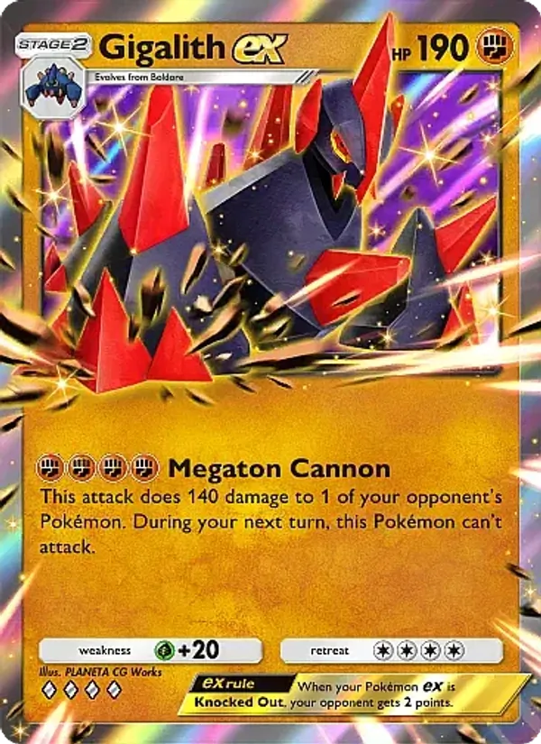 Gigalith ex — Fantastical Parade #087 (Pokémon TCG card)
