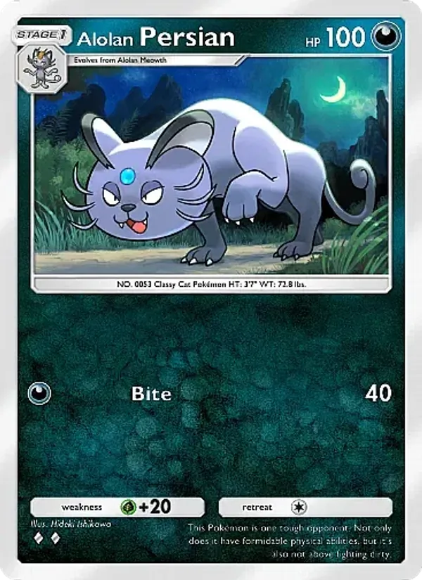 Alolan Persian — Fantastical Parade #095 (Pokémon TCG card)