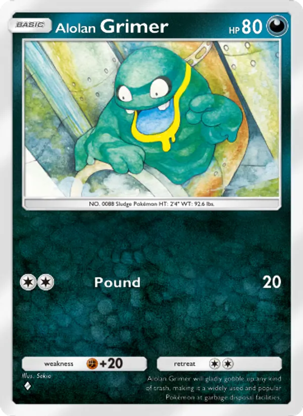 Alolan Grimer — Fantastical Parade #096 (Pokémon TCG card)
