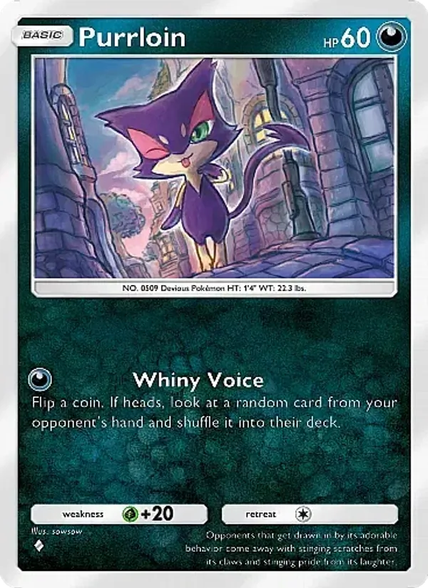 Purrloin — Fantastical Parade #104 (Pokémon TCG card)