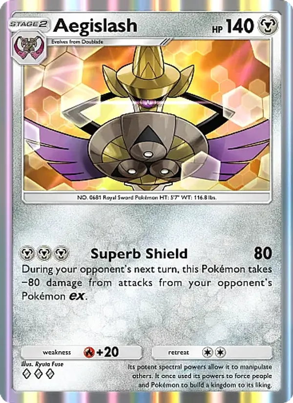 Aegislash — Fantastical Parade #120 (Pokémon TCG card)