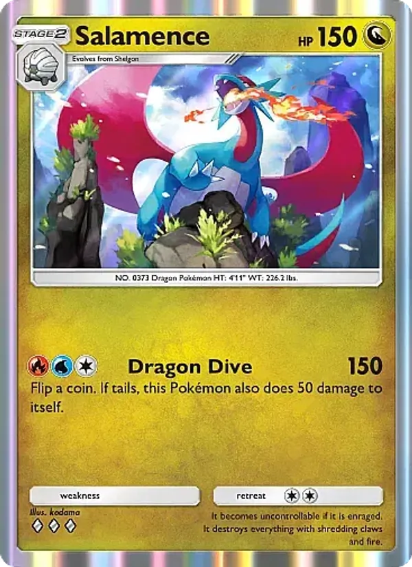 Salamence — Fantastical Parade #123 (Pokémon TCG card)