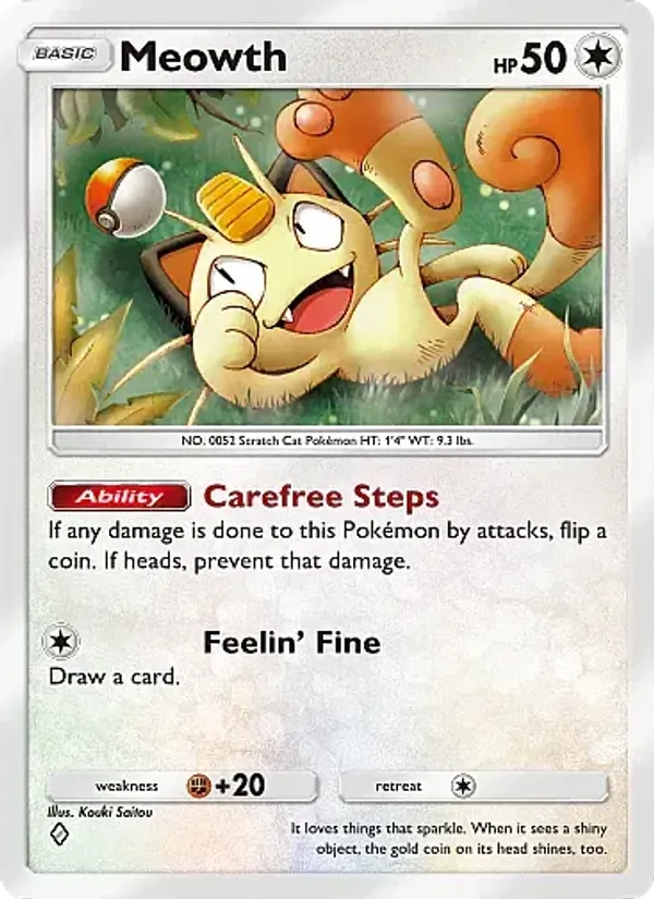 Meowth — Fantastical Parade #124 (Pokémon TCG card)