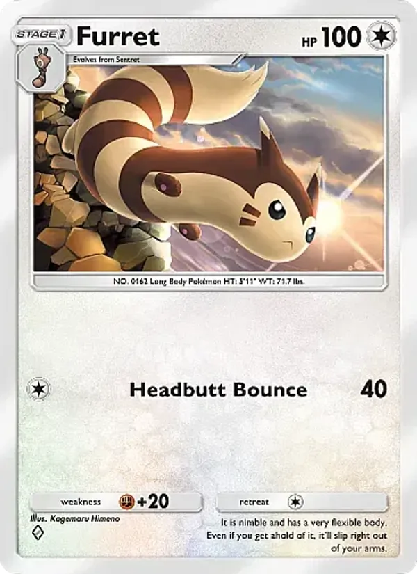 Furret — Fantastical Parade #129 (Pokémon TCG card)