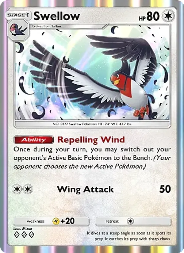 Swellow — Fantastical Parade #133 (Pokémon TCG card)