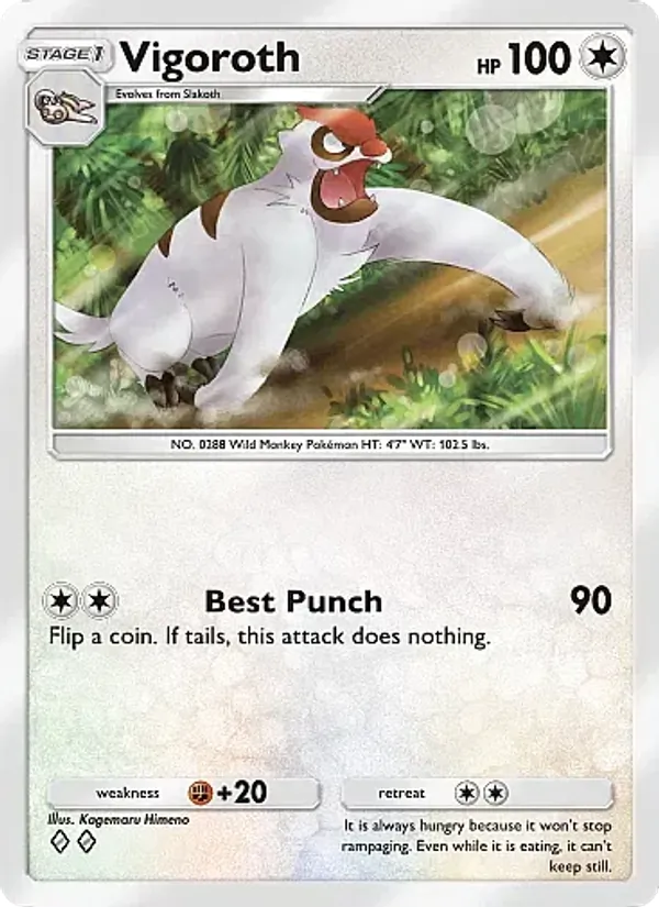 Vigoroth — Fantastical Parade #135 (Pokémon TCG card)