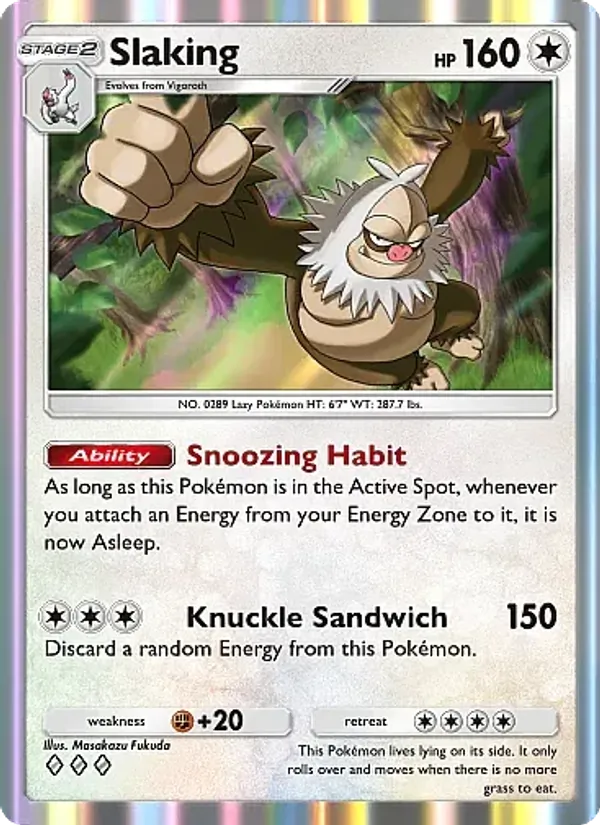 Slaking — Fantastical Parade #136 (Pokémon TCG card)