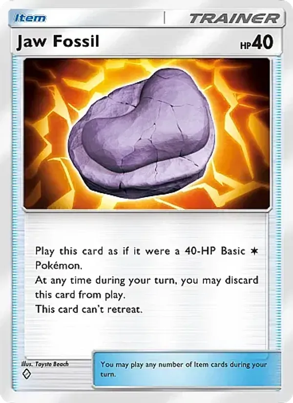 Jaw Fossil — Fantastical Parade #144 (Pokémon TCG card)