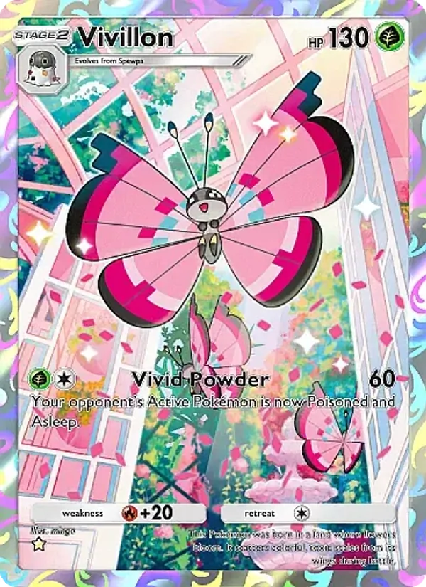 Vivillon — Fantastical Parade #158 (Pokémon TCG card)