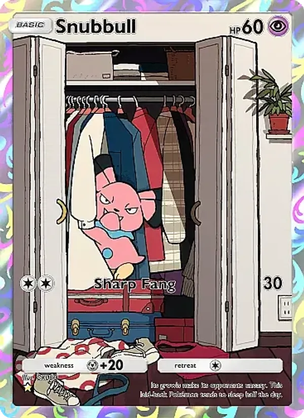 Snubbull — Fantastical Parade #168 (Pokémon TCG card)