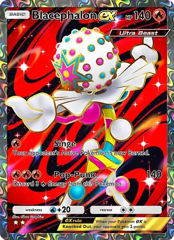 Blacephalon ex — Fantastical Parade #181 (Pokémon TCG card)